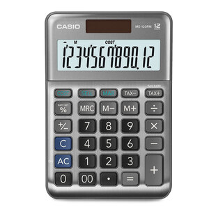 CALCULADORA DE ESCRITORIO CASIO MS-120FM-PL (PLATA) CALCULADORA DE ESCRITORIO CASIO MS-120FM-PL (PLATA)