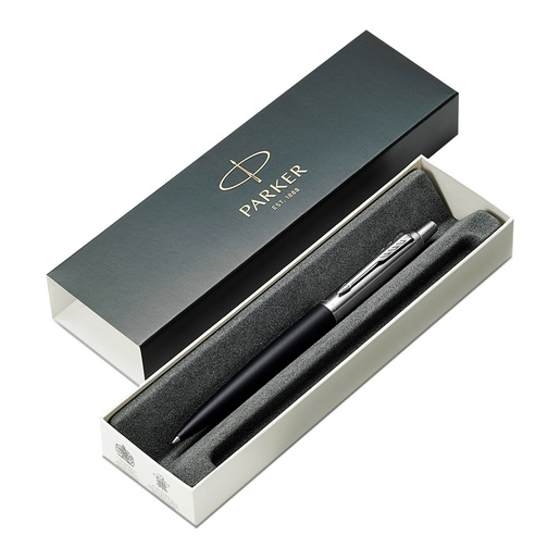 Pluma Parker Jotter XL Negro Mate con Cromo