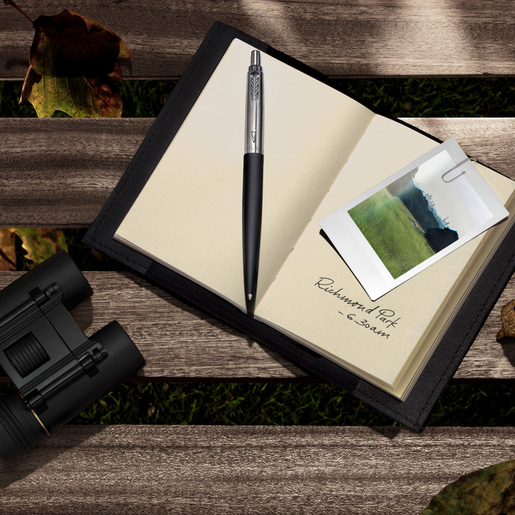 Pluma Parker Jotter XL Negro Mate con Cromo