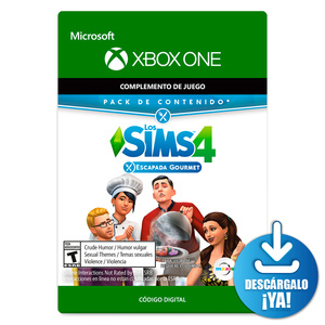 Los Sims 4 Pack de Contenido Escapada Gourmet / Xbox One / Contenido de juego descargable Los Sims 4 Pack de Contenido Escapada Gourmet / Xbox One / Contenido de juego descargable