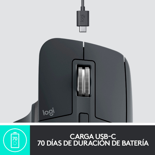 Mouse Inalámbrico Logitech MX Master 3 USB Negro