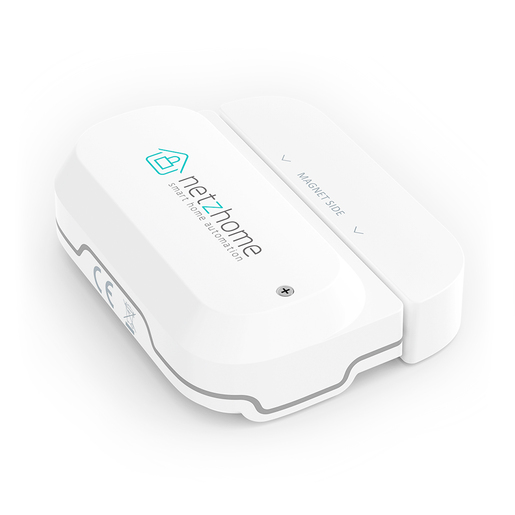 Sensor Inteligente para Puerta o Ventana Netzhome / WiFi / Alexa / Google Assistant / Blanco