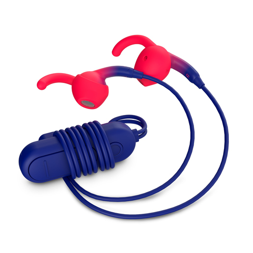 Audífonos Bluetooth Inalámbricos iFrogz Sound Hub Tune / In ear / Azul con rojo