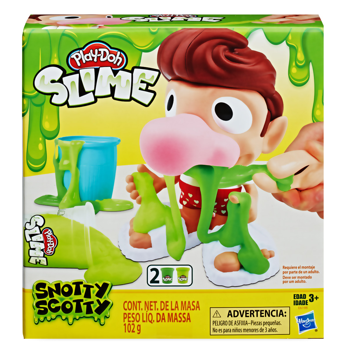 Set Play-Doh Slime Snotty Scotty Verde 102 gr