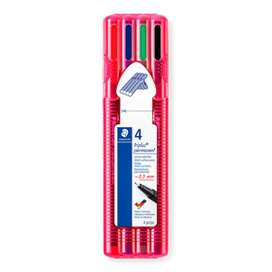 Plumas Staedtler Triplus Permanente 4 piezas Plumas Staedtler Triplus Permanente 4 piezas