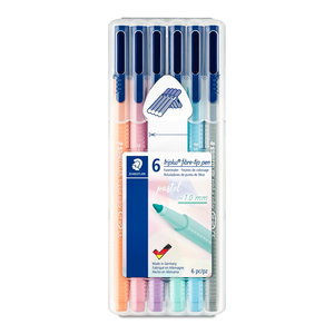 ROTULADORES STAEDTLER TRIPLUS PASTEL 323 SB6 (COLORES, 6 PZS.) ROTULADORES STAEDTLER TRIPLUS PASTEL 323 SB6 (COLORES, 6 PZS.)