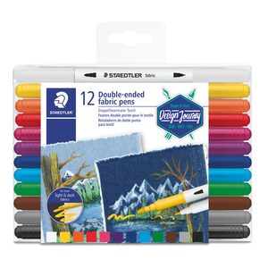 ROTULADORES PERMANENTES STAEDTLER PARA TEXTIL (COLORES, 12 PZS.) ROTULADORES PERMANENTES STAEDTLER PARA TEXTIL (COLORES, 12 PZS.)