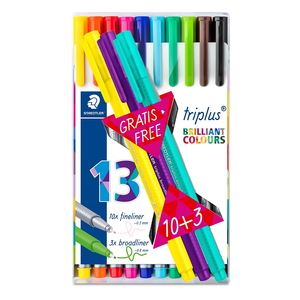 Rotuladores Staedtler Triplus 334TB1304 / Colores surtidos / 13 piezas Rotuladores Staedtler Triplus 334TB1304 / Colores surtidos / 13 piezas