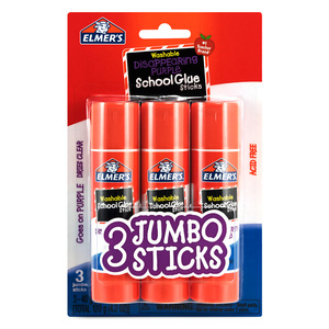 Lápiz Adhesivo Elmers School Purple Jumbo / 40 gr / 3 piezas Lápiz Adhesivo Elmers School Purple Jumbo / 40 gr / 3 piezas