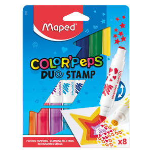 Marcadores Dúo Stamp Colorpeps Maped / 8 piezas Marcadores Dúo Stamp Colorpeps Maped / 8 piezas