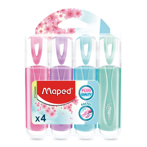 Marcatextos Maped Colores Pastel 4 piezas Marcatextos Maped Colores Pastel 4 piezas