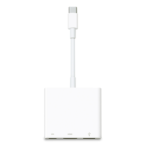 Adaptador Multipuerto USB-C a AV Digital Apple MUF82AM/A / Blanco Adaptador Multipuerto USB-C a AV Digital Apple MUF82AM/A / Blanco