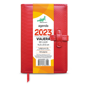 Agenda Viajera de Lujo Hazel 2023 / Rojo