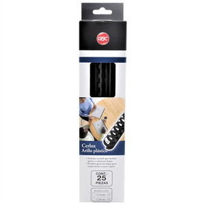 ARILLOS PLASTICOS 1/2 PULG. GBC (25 PZS., NEGRO) ARILLOS PLASTICOS 1/2 PULG. GBC (25 PZS., NEGRO)